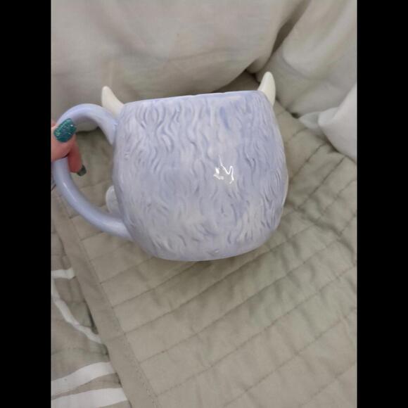 Cobwebs And Cauldrons Purple Seated Halloween Monster W Converse 3D Figural Mug - Picture 5 of 5